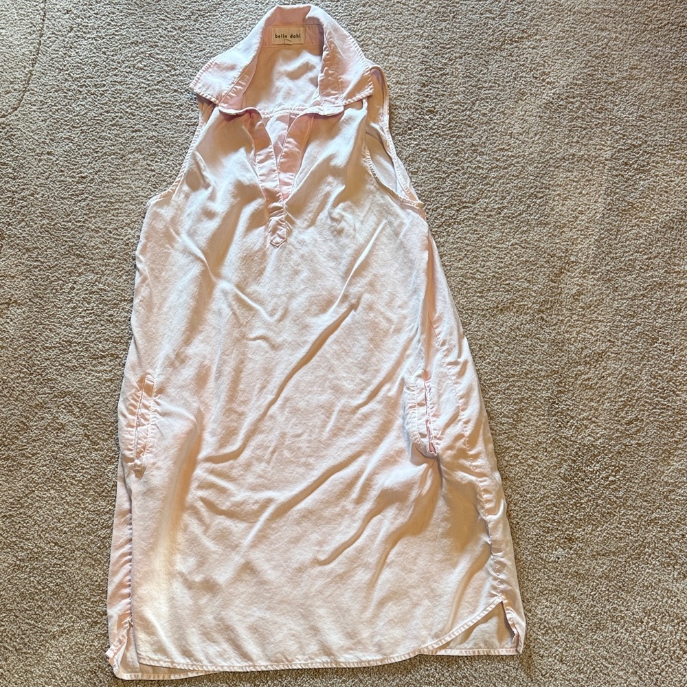 Bella Dahl Soft Pink Button-Up Dress